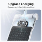 Solar Panel Charger for Curtain 3 - Performance Upgrade, Easy to Use, Support Low Light Charging, Smart Solar Panel for  Curtain 3 Rod/U Rail, Non-Stop Solar Power Supply